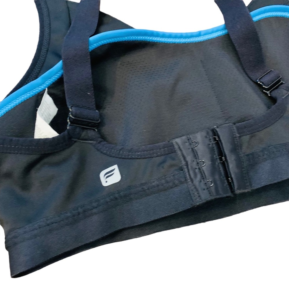 Fabletics Black Mesh Sports Bra SMALL - Picture 3 of 7